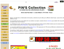 Tablet Screenshot of pins-collection.com